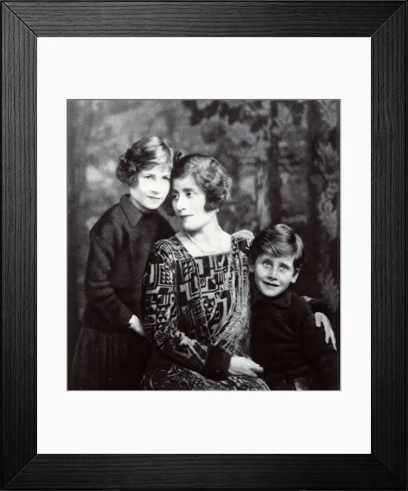 Framed Print : Lady Rosemary Leveson-Gower with her children Framed Print : Lady Rosemary Leveson-Gower with her children