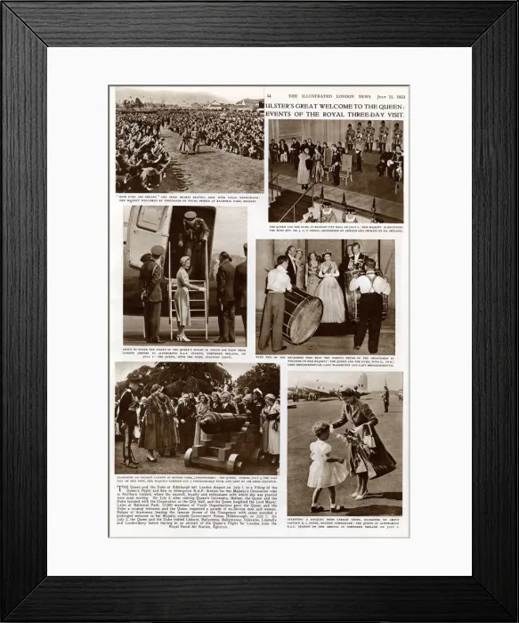 Framed Print : The Queens Royal Visit to Northern Ireland Framed Print : The Queens Royal Visit to Northern Ireland