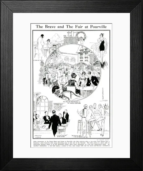 Framed Print : The Brave and the Fair at Pourville Framed Print : The Brave and the Fair at Pourville
