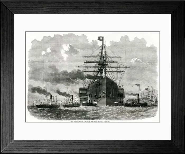 Framed Print : SS Great Eastern - opposite Blackwall 1859 Framed Print : SS Great Eastern - opposite Blackwall 1859
