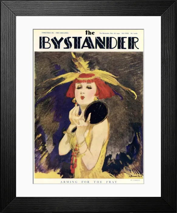 Framed Print : The Bystander, Arming for the Fray by Barribal 1930 Framed Print : The Bystander, Arming for the Fray by Barribal 1930