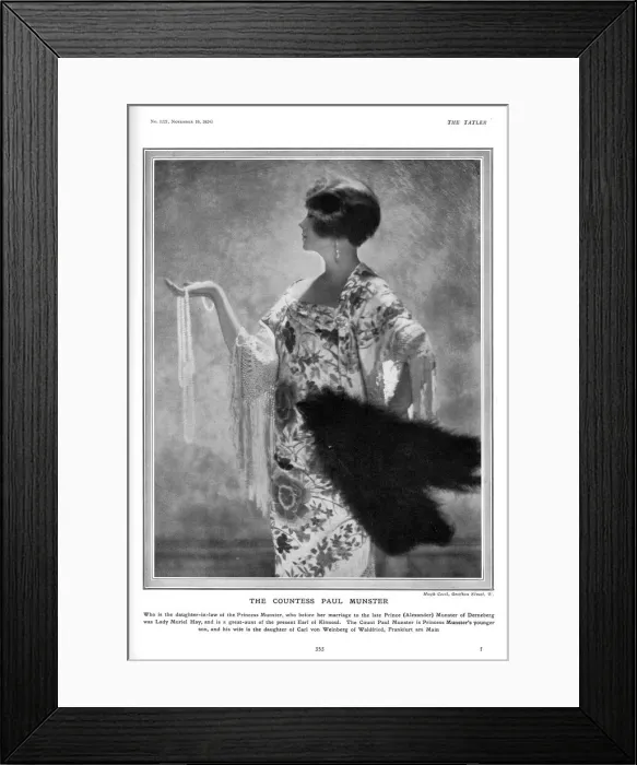 Framed Print : The Countess Paul Munster Framed Print : The Countess Paul Munster