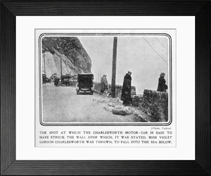 Framed Print : Violet Gordon Charlesworth: site of the crash Framed Print : Violet Gordon Charlesworth: site of the crash