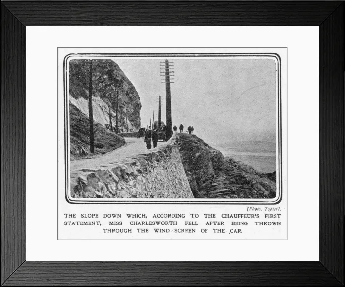 Framed Print : Violet Gordon Charlesworth: the slope down which she fell Framed Print : Violet Gordon Charlesworth: the slope down which she fell