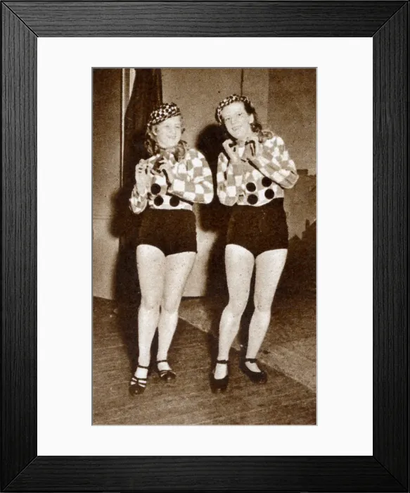 Framed Print : Miss Kristin Gudmundsdottir and Miss Svava Jons tap-dancing Framed Print : Miss Kristin Gudmundsdottir and Miss Svava Jons tap-dancing