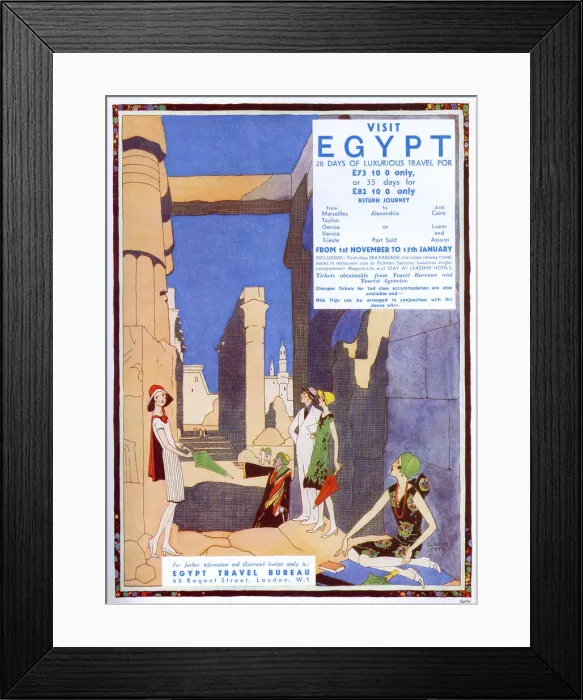 Framed Print : Visit Egypt advertisement by Gladys Peto Framed Print : Visit Egypt advertisement by Gladys Peto