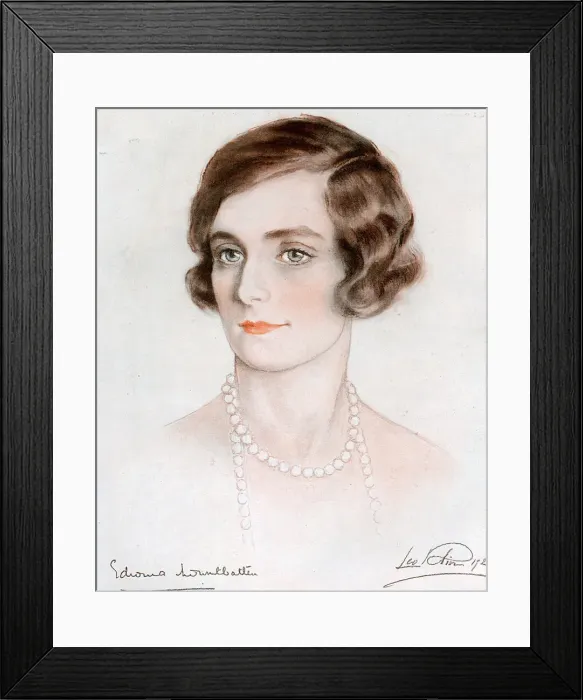Framed Print : Lady Louis Mountbatten by Leo Klin Framed Print : Lady Louis Mountbatten by Leo Klin