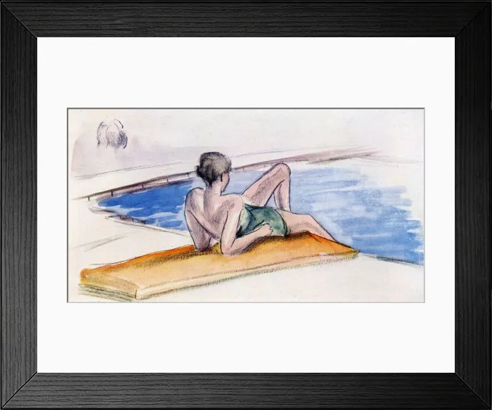 Framed Print : Personalities beside the pool and on the beach Framed Print : Personalities beside the pool and on the beach