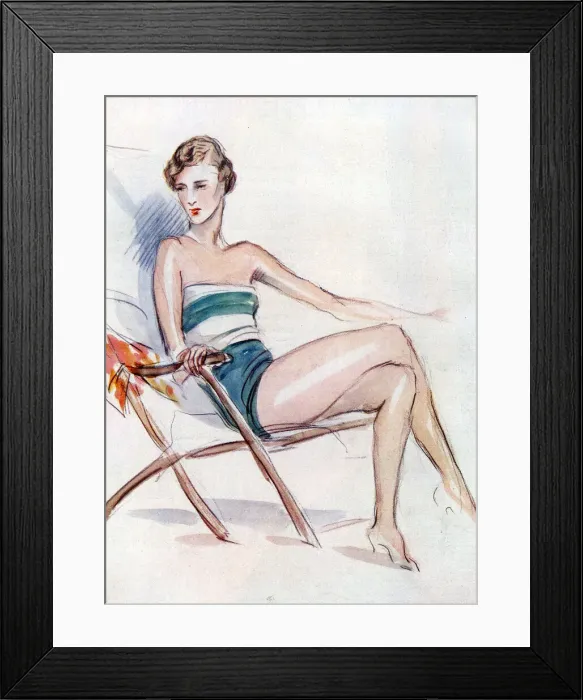 Framed Print : Personalities on the beach