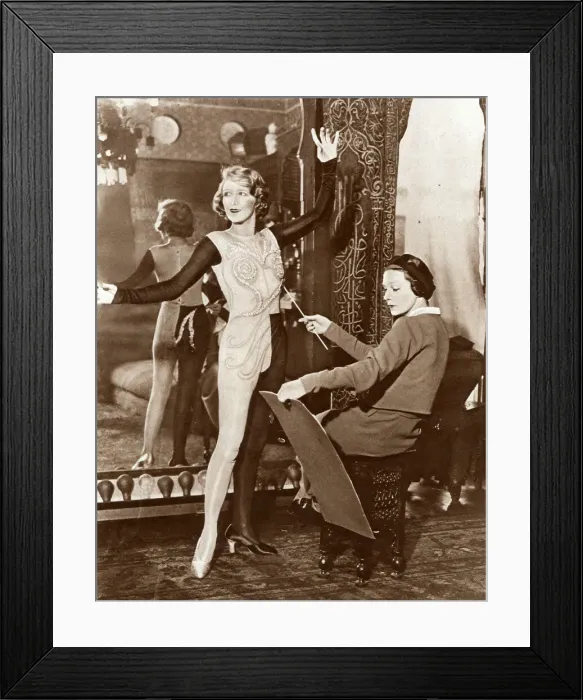 Framed Print : Heather Thatcher in costume with artist Doris Zinkeisen Framed Print : Heather Thatcher in costume with artist Doris Zinkeisen