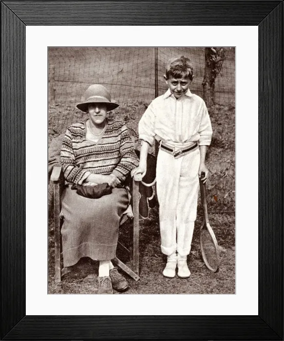Framed Print : Dorothea Lambert Chambers and son Graham at Frinton Framed Print : Dorothea Lambert Chambers and son Graham at Frinton