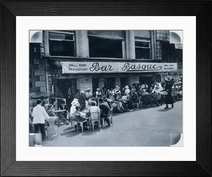 Framed Print : Bar Basque at Biarritz, 1934 Framed Print : Bar Basque at Biarritz, 1934