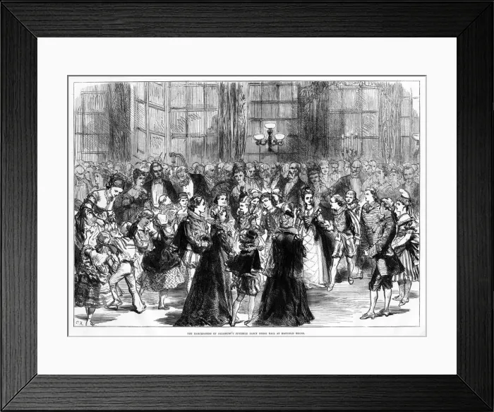 Framed Print : The Marchioness of Salisburys juvenile fancy dress ball Framed Print : The Marchioness of Salisburys juvenile fancy dress ball