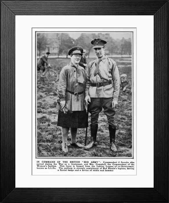 Framed Print : The British Red Army at Leytonstone