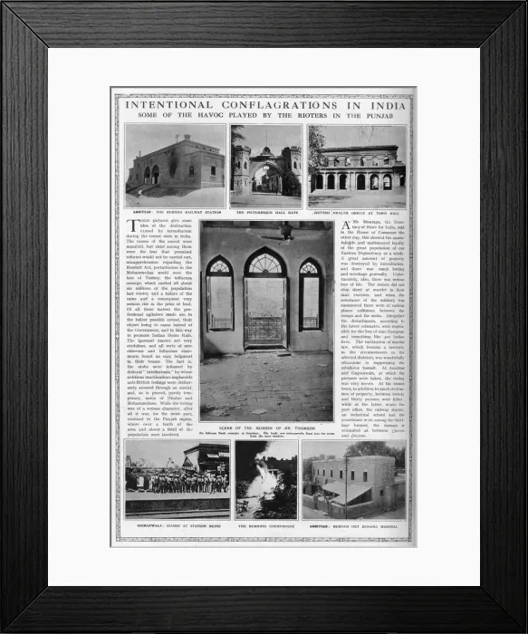 Framed Print : Intentional Conflagrations in India Framed Print : Intentional Conflagrations in India