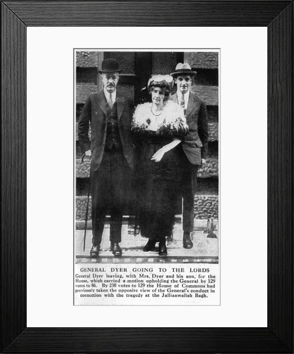 Framed Print : General Dyer going to the Lords Framed Print : General Dyer going to the Lords