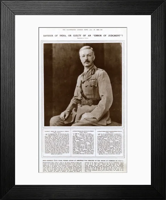 Framed Print : Dyer - Saviour of India or Guilty of an error of judgement Dyer - Saviour of India or Framed Print : Dyer - Saviour of India or Guilty of an error of judgement Dyer - Saviour of India or