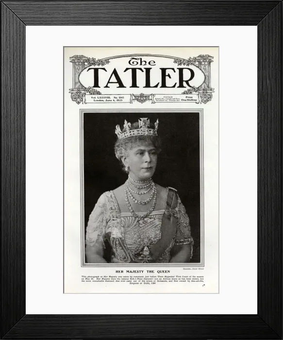 Framed Print : Tatler cover - Queen Mary