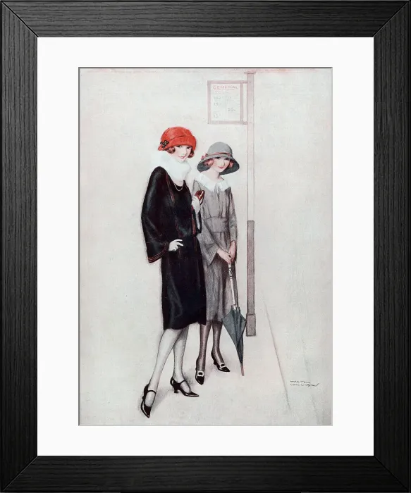 Framed Print : Waiting for the bus they never catch