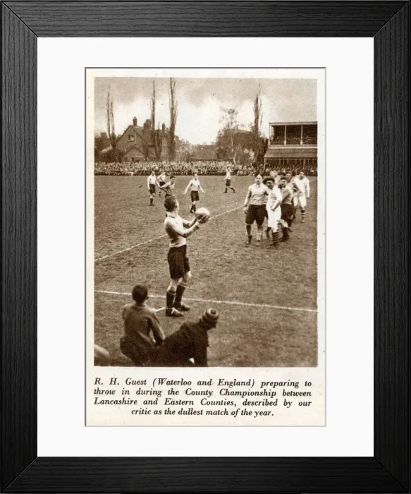 Framed Print : Rugby R. H. Guest Waterloo and England Framed Print : Rugby R. H. Guest Waterloo and England