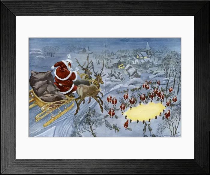 Framed Print : Operation Stocking - Father Christmas Framed Print : Operation Stocking - Father Christmas