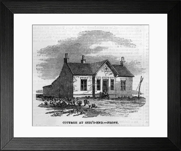 Framed Print : Chartist settlement - Cottage at Snigs End Framed Print : Chartist settlement - Cottage at Snigs End