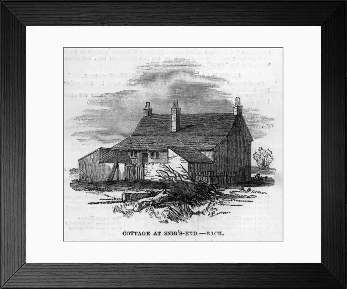 Framed Print : Chartist settlement - Cottage at Snigs End Framed Print : Chartist settlement - Cottage at Snigs End