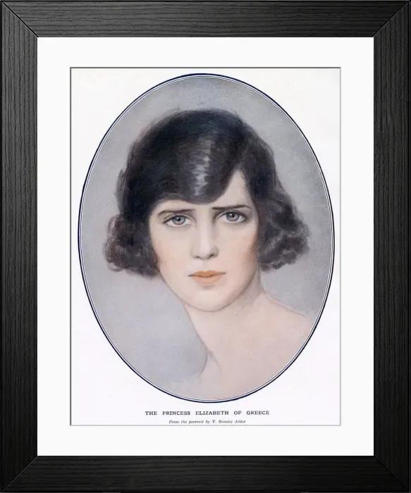Framed Print : Princess Elisabeth of Greece and Denmark (1904 - 1955), second daughter of Prince Framed Print : Princess Elisabeth of Greece and Denmark (1904 - 1955), second daughter of Prince