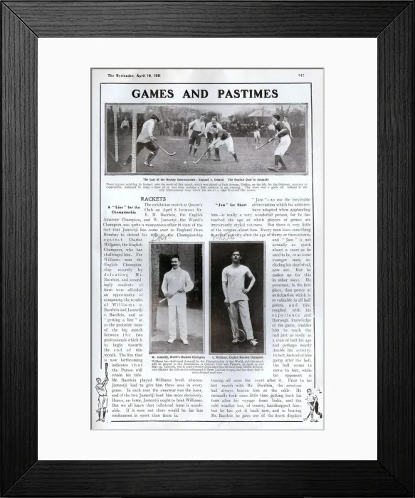 Framed Print : Games and Pastimes- Hockey