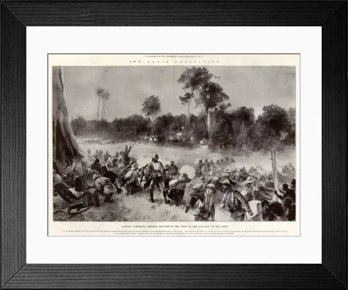Framed Print : The Benin expedition: Captain Campbells brigade Framed Print : The Benin expedition: Captain Campbells brigade