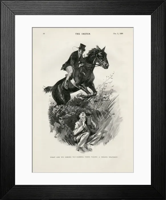 Framed Print : What are we coming to? Camera fiend taking a record snapshot Framed Print : What are we coming to? Camera fiend taking a record snapshot