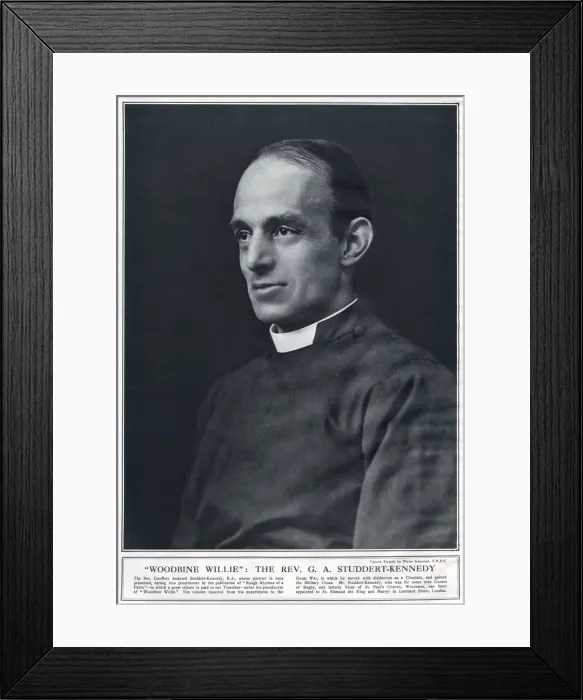 Framed Print : Woodbine Willie - Rev. G. A. Studdert-Kennedy Framed Print : Woodbine Willie - Rev. G. A. Studdert-Kennedy