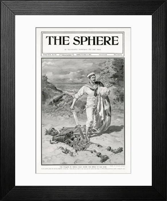 Framed Print : Sphere cover - The Italians in Tripoli Framed Print : Sphere cover - The Italians in Tripoli