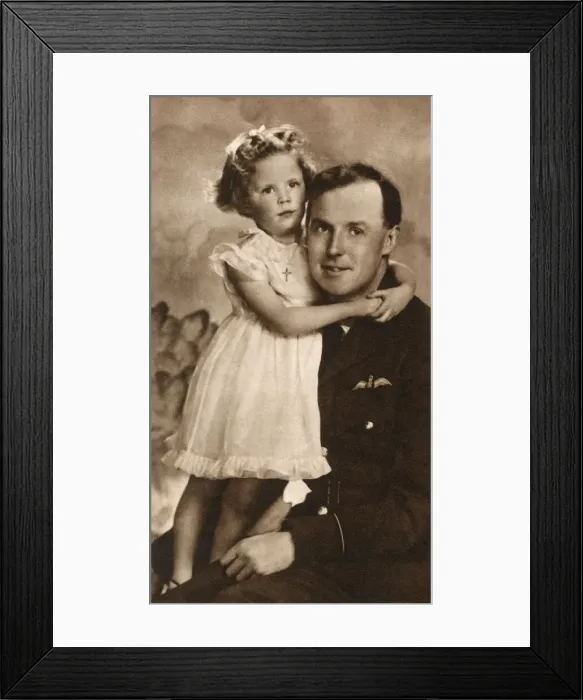 Framed Print : Viscount Clive and his daughter Davina Framed Print : Viscount Clive and his daughter Davina