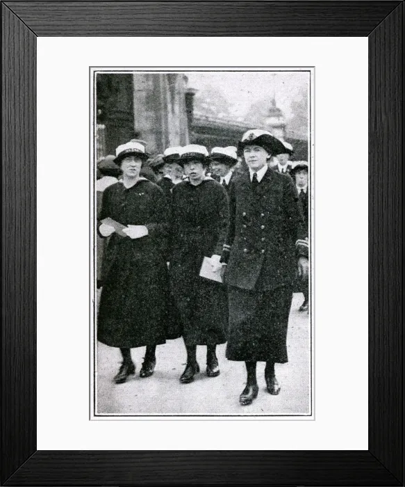 Framed Print : Peace Day Celebrations - Womens Royal Naval Service WWI Framed Print : Peace Day Celebrations - Womens Royal Naval Service WWI