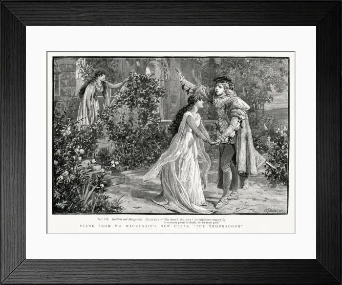 Framed Print : Mackenzies New Opera The Troubadour Framed Print : Mackenzies New Opera The Troubadour