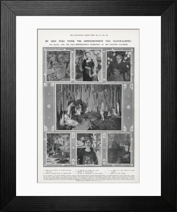 Framed Print : Manet and Post-Impressionists Exhibition, Grafton Galleries