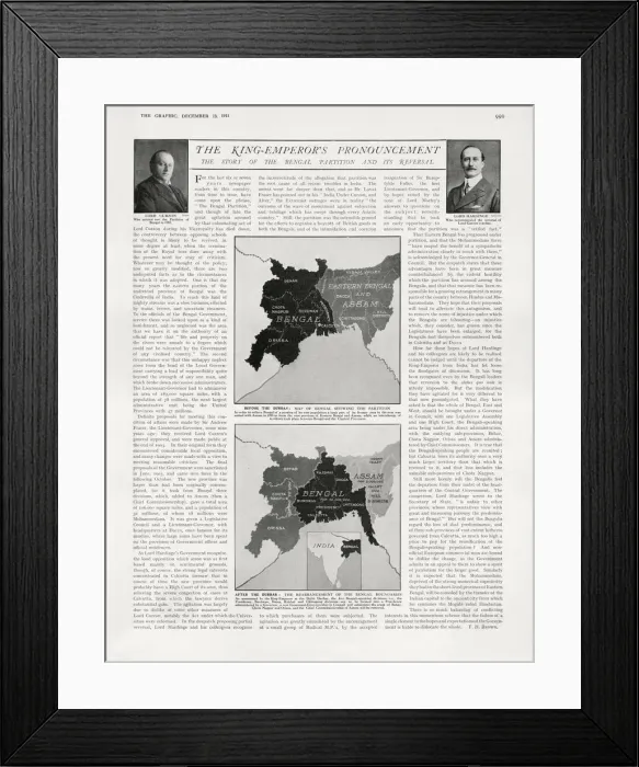 Framed Print : Story of the Bengal Partition and its reversal Framed Print : Story of the Bengal Partition and its reversal