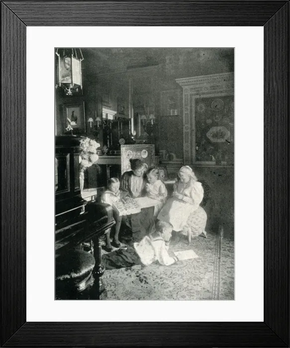 Framed Print : Princess Beatrice with her children at Windsor Framed Print : Princess Beatrice with her children at Windsor