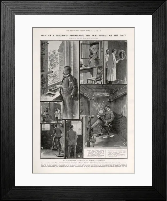 Framed Print : Man as Machine. Registering the Heat-Energy of the Body Framed Print : Man as Machine. Registering the Heat-Energy of the Body