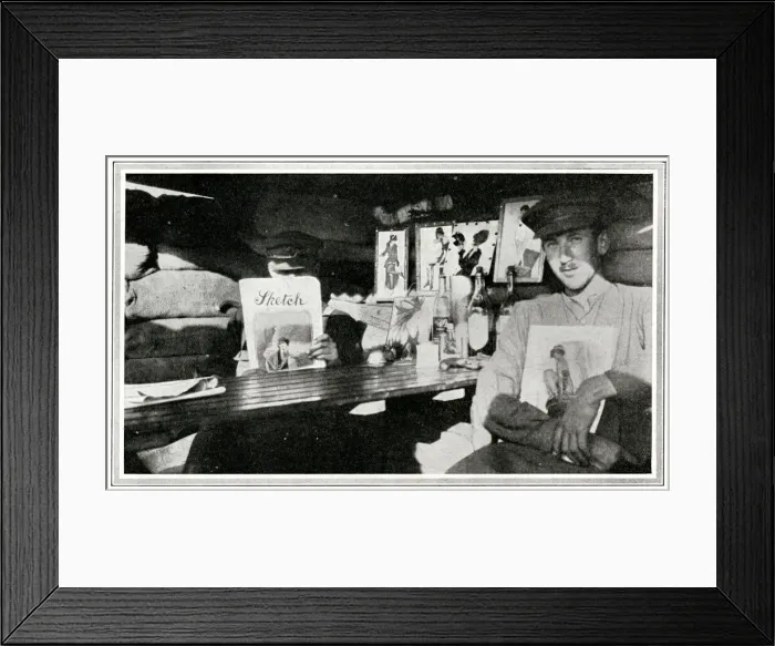 Framed Print : The Sketch read at the Front, 1915 Framed Print : The Sketch read at the Front, 1915