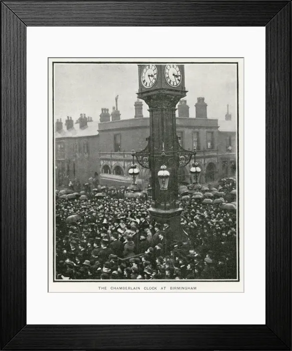 Framed Print : Chamberlain Clock in Birmingham Framed Print : Chamberlain Clock in Birmingham