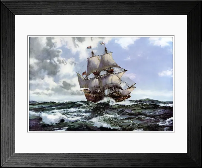 Framed Print : The Mayflower II mid-Atlantic Framed Print : The Mayflower II mid-Atlantic