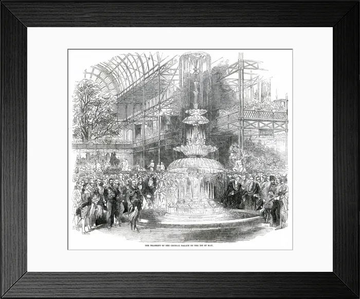 Framed Print : Interior of The Great Exhibition 1851 Framed Print : Interior of The Great Exhibition 1851
