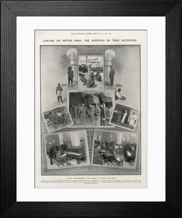Framed Print : Lascars on British Ships: The Question of their Retention Framed Print : Lascars on British Ships: The Question of their Retention