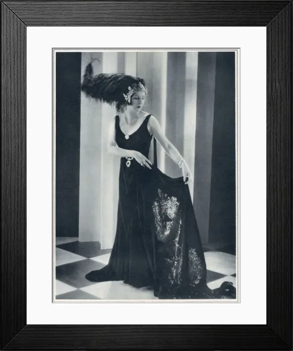 Framed Print : Jewels of Empire Ball - Lady Diana Cooper Framed Print : Jewels of Empire Ball - Lady Diana Cooper