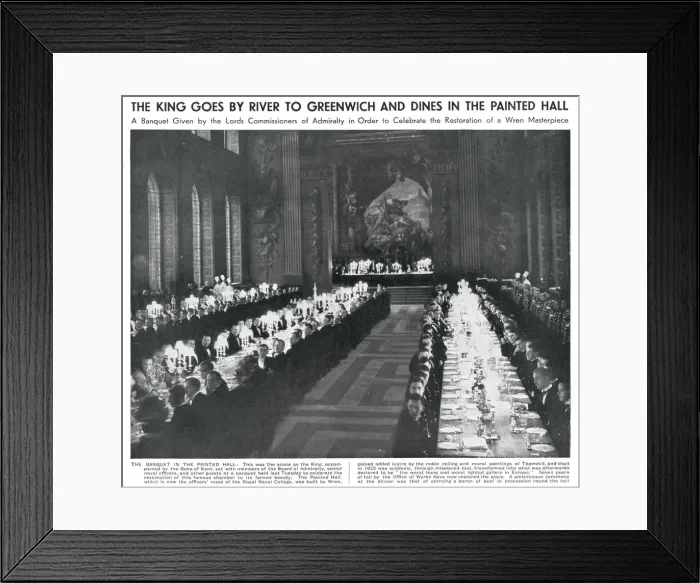 Framed Print : Banquet in the Painted Hall, Greenwich Framed Print : Banquet in the Painted Hall, Greenwich