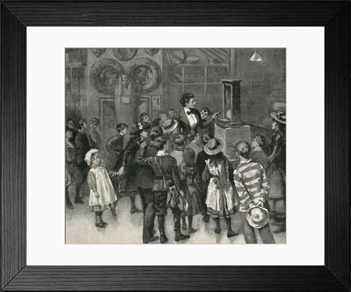 Framed Print : Lessons in elementary science at Whitechapel Framed Print : Lessons in elementary science at Whitechapel
