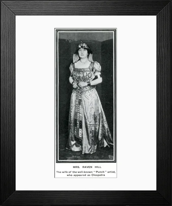 Framed Print : Annie Raven-Hill as Cleopatra at Artists Ball, 1910 Framed Print : Annie Raven-Hill as Cleopatra at Artists Ball, 1910