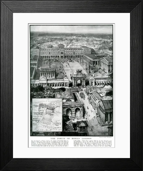 Framed Print : The Forum of Roman London Framed Print : The Forum of Roman London